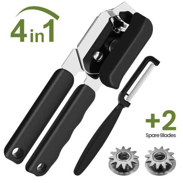 Can Opener Manual, No Trouble Lid Lift Can Opener with Food