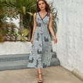 thumbnail image 3 of Westies & Scottie Dogs Dress Summer Street Style Bohemia Long Dresses Female Sleeveless Printed Maxi Dress, 3 of 9