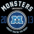 thumbnail image 2 of Boy's Monsters Inc Best College Logo  Graphic Tee Black Small, 2 of 5