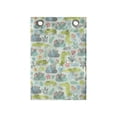 thumbnail image 1 of Crocodile Hanging Pocket Organizer, Composition of Funny Exotic Plantation and Smiling Crawling Creatures, Printed Polyester Storage Bag with Pockets, 14" x 20", Pale Green Multicolor, 1 of 2