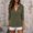 Army Green, variant on Womens Tops Long Sleeve Shirts Fitted Low Cut Tops Ribbed Knit Zipper Deep V Neck Fall Shirts Blouses