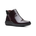 thumbnail image 1 of Clarks Womens Kayleigh Mid Faux Leather Padded Insole Ankle Boots, 1 of 3