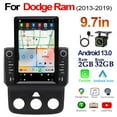 thumbnail image 4 of Zcargel 9,7 Po Android 13 Stéréo pour Voiture Navigation GPS, CarPlay Sans Fil Intégré et Android Auto, Bluetooth WiFi FM/RDS SWC, DSP, Stockage 2+32 Go + Caméra de Sauvegarde 12LED pour Ram 2013-2019, 4 of 12