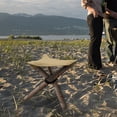 thumbnail image 4 of Camping Tabla de taburete Portátil Ligerable Ligible Reutilizable Silla de pesca Mochilero Asiento Aire Libre Camper Equipo de viaje Accesorios Caqui Yuarrent OD011061-03B, 4 of 7