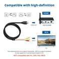 thumbnail image 3 of Cable Adaptador HDMI Macho a 3 RCA Macho 1080P Video Audio AV, HDMI Se Convierte en Cable Adaptador Compuesto S-Video RCA para TV HDTV DVD, 3 of 7