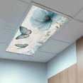 thumbnail image 2 of 3 Pack Watercolor Blue Flowers Fluorescent Light Covers for Ceiling Lights Vintage Background Pastoral Style Magnetic Ceiling Light Covers Overhead Light Filters for Office Classroom Home, 2 of 9