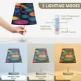thumbnail image 3 of Ryvnso LED Bedside Table Lamp Retro Alarm Clocks Bedroom Desk Lamps Nightstand Lampshade S, 3 of 7