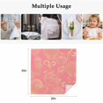 thumbnail image 5 of Ocean Conch Shell Cloth Napkins, Coastal Seahorse Coral Bows Retro Pink Washable and Reusable Dinner Napkins Set of 4, Table Napkin for Kitchen Party Birthday Wedding Hotel Housewarming 20"x20", 5 of 9