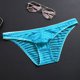 thumbnail image 1 of Calzoncillos transparentes de seda de hielo para hombre, ropa interior fina de cintura baja de malla, sexy, transpirable, de verano, pantalones de moda para jóvenes, 1 of 6
