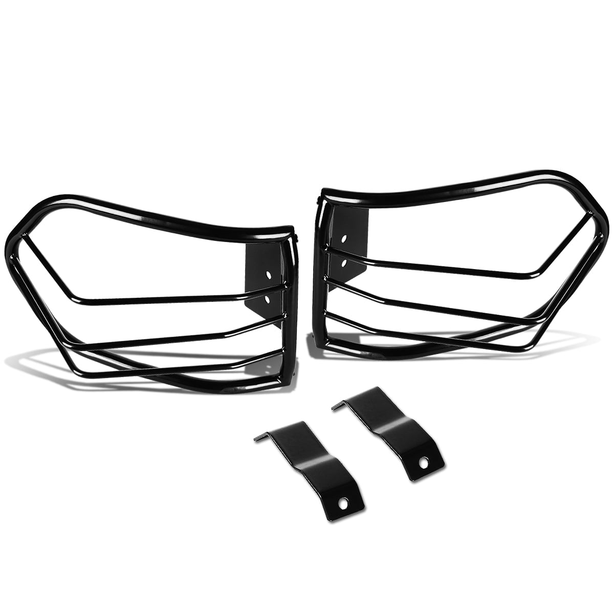 For 2007 To 2014 FJ Cruiser Pair Of Bolt On Rear Tail Brake Light Guards Black 08 09 10 11 12 