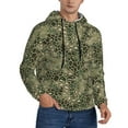thumbnail image 2 of Daiia Green Snake Skin for Men's Fashion Hoodies & Sweatshirts with Kangaroo Pocket Hooded Sweatshirt Breathable & Moisture Wicking-Small, 2 of 7