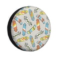 thumbnail image 1 of Fotbe Skateboard Funda de Llanta de Repuesto con Estampado, Engrosada, Ajuste Universal para Jeep, Remolque, RV, SUV, Camión-17 inch, 1 of 6