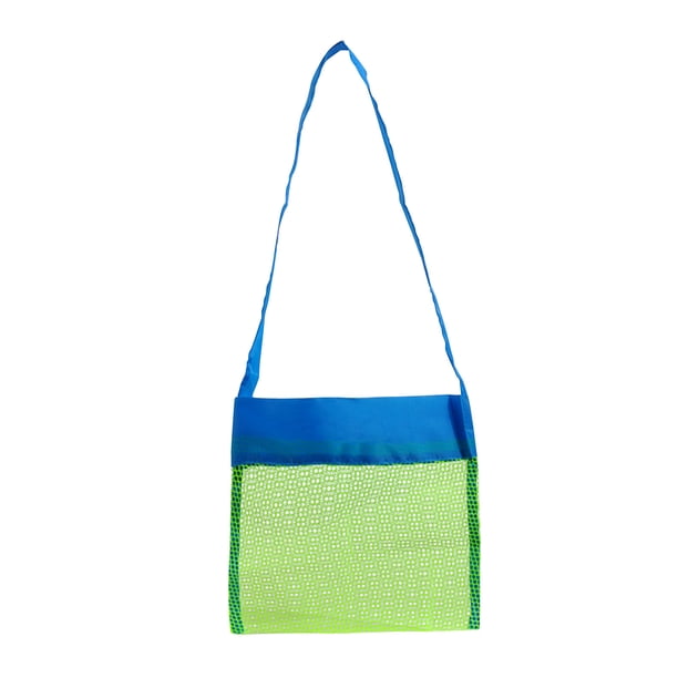 Xihbxyly Bolsa para Juguetes de Playa, Diseño de Malla, Secado Rápido, Fácil Eliminación de Arena, Nailon Duradero, Plegable, Organizador para Juegos de Playa, Tamaño Compacto, 24 X 24 Cm