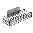 thumbnail image 1 of Metal Floating Wall Shelves With Decorative Hooks For Organized Storage In Entryway Living Room And Bedroom, 1 of 6