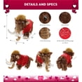 thumbnail image 2 of DolliBu I LOVE YOU Wild Mammoth Large Plush – Cute Stuffed Animal with Red Shirt for Valentine, Anniversary, Romantic Date, Boyfriend, or Girlfriend Gift – 10 Inches, 2 of 6