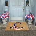 thumbnail image 6 of Zynviq Letter Doormats 19.7" X 31.5" Throw Rug Polyester Rectangular Washable Brown Small Rug for Dining Room, 6 of 6