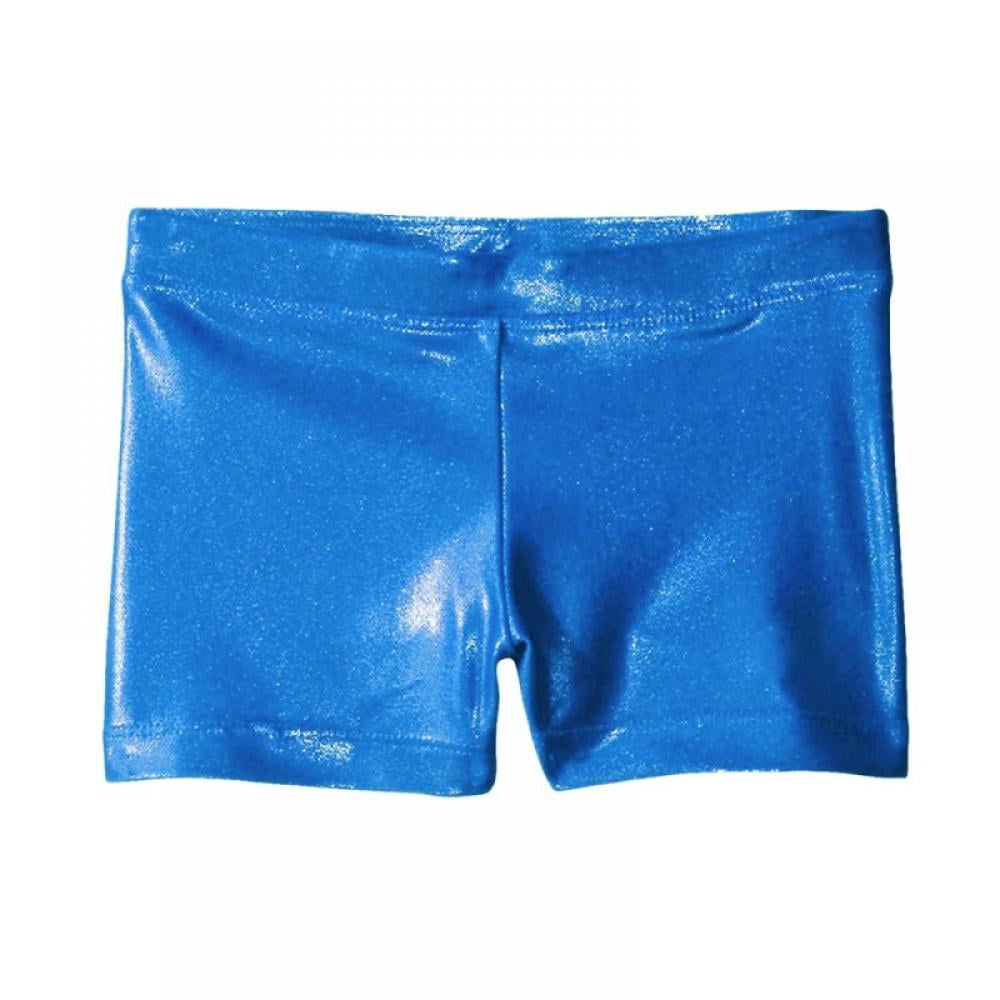 Children Dance Gymnastics Shorts Shiny Hot DanceWear Pants Shorts For