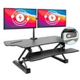 thumbnail image 3 of Mount-It! Large Electric Sit-Stand Desk Converter with Dual Monitor Mount, 3 of 10