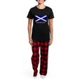 thumbnail image 4 of CafePress - Scotlandblack Women's Dark Pajamas - Women's Short Sleeve Print T-Shirt and Pants Dark Cotton Pajama Set, 4 of 7