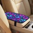 thumbnail image 4 of Xixirimido 5-Piece Car Seat Cover Set Breathable PU Leather Front Seat Covers with Seat Belt & Console Covers Universal Fit for SUV, Sedan, Truck, Gothic Skull Vibrant Floral, 4 of 8