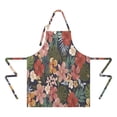 thumbnail image 2 of Pioneer Flower Floral Print Pattern Apron-Garden Aprons for Women with Pockets-Cotton Linen Waterproof Kitchen Cooking Gardening Aprons Adjustable for Kitchen,Cooking,BBQ and Salon 33x27 Inch, 2 of 7