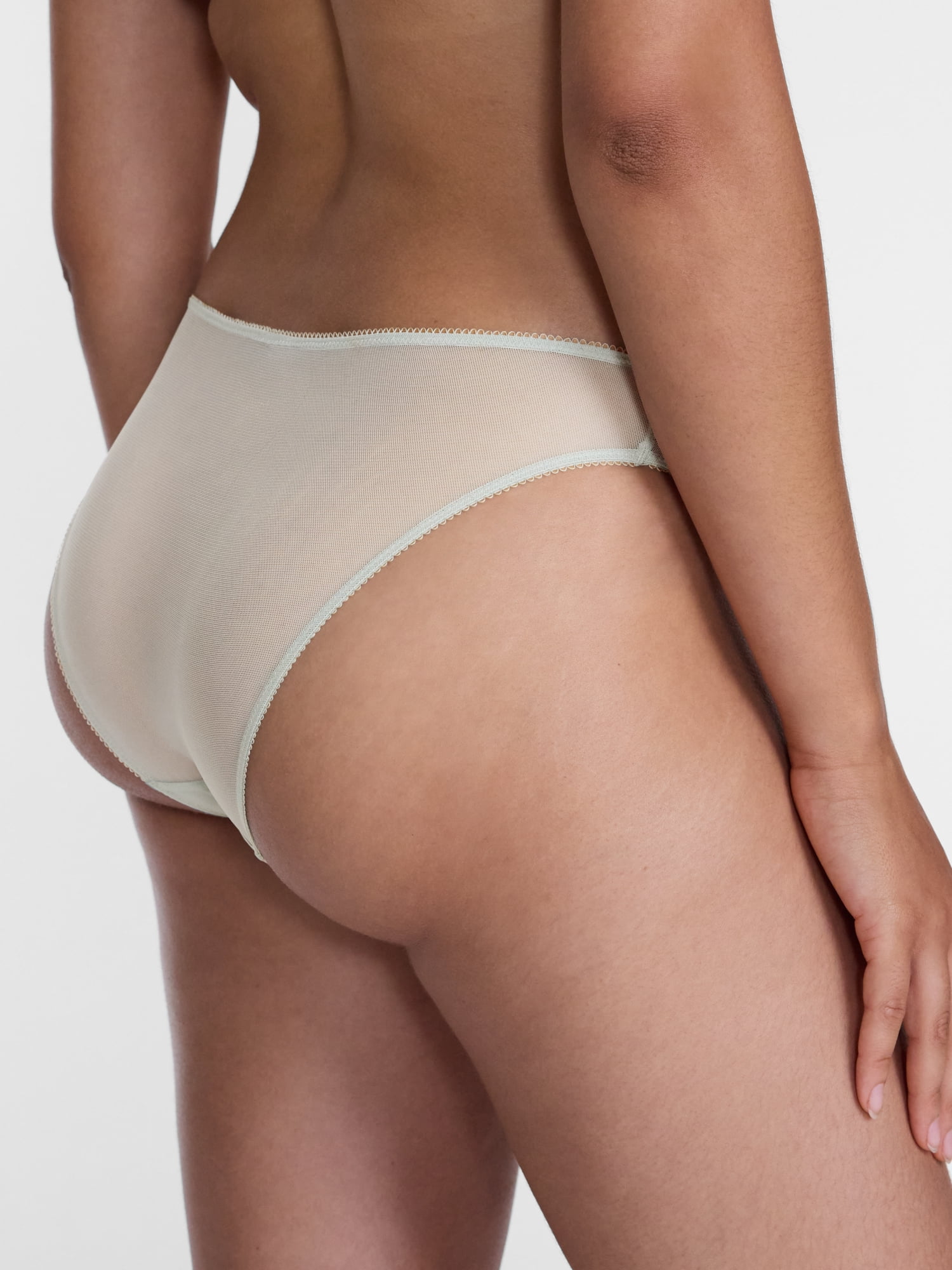 Joyspun Women'sEmbroidered Mesh Cheeky, 3-Pack, XS - XXXL