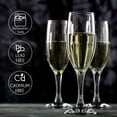 thumbnail image 2 of Crystalia Set of 6 Classic Champagne Glass, 6.5 Ounce, 2 of 6