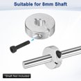 thumbnail image 4 of Uxcell 4-Pack Single Split Shaft Collar 8mm Bore 25mm OD, 8mm Thickness Aluminum Clamp-On Shaft Collars [Silver], 4 of 6