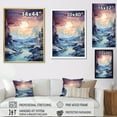 thumbnail image 4 of Designart "Glacier Frozen Majesty Collage" Landscape & Nature Floater Framed Wall Art Print, 4 of 7
