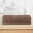 thumbnail image 2 of Superior Eco-Friendly Cotton 2-Piece, Coffee, Bath Sheet Set, 2 of 5