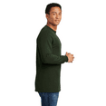 thumbnail image 3 of Gildan Men's Heavy Cotton Long Sleeve T-Shirt, 100% Cotton Adult Men Long Sleeve T-Shirt Classic fit Tee, Forest M, 3 of 6