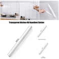 thumbnail image 2 of CAROOTU Kitchen Oil Proof Sticker Transparent Self-Adhesive Wall Paper Waterproof High Temperature Resistant Wall Tile Stickers, 2 of 7