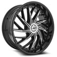 thumbnail image 2 of 20x8.5 Azara AZA-516 Gloss Black & Machined Wheel 5x4.5/5x120 (35mm), 2 of 2