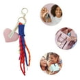 thumbnail image 3 of Unique Bargains 1 Pc Stylish Hearts Tassels Handbag Charm Bag Accessories Pink, 3 of 5