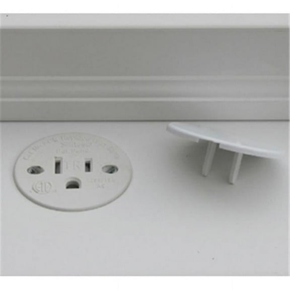 125 V Self Contained Receptacle, 15A - White