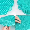 thumbnail image 2 of Large Shower Foot Brush, with Non-Slip Suction Cups 24*27*4CM green, 2 of 4