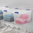 thumbnail image 3 of Sterilite 26 Liter Latch Box, Small Clear Plastic Storage Bin with Lid, Blue Latch - 10 Pk, 3 of 7