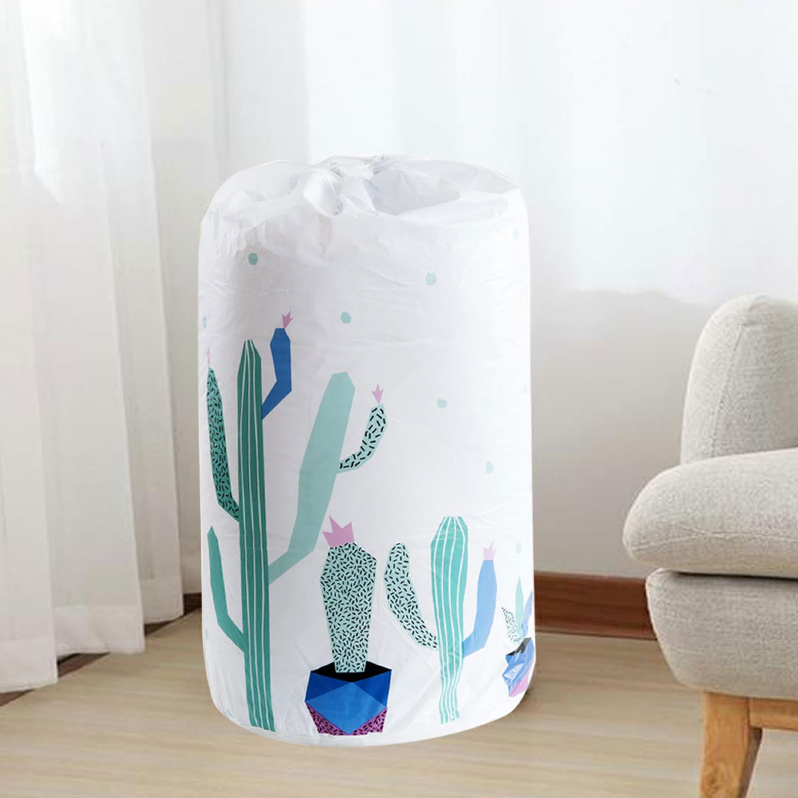 Noref Cylindrique Grands Vêtements Couverture D'oreiller Quilt Sacs De Rangement Sac D Emballage Cordon R Utilisable Organisateur La Maison Couette