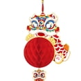 thumbnail image 3 of Colgante de farolillo de papel rojo chino, adorno colgante, novedad, decorativo, duradero Estilo C, 3 of 8