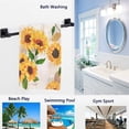 thumbnail image 2 of GZHJMY Vintage Style Vibrant Sunflowers Print Soft Guest Hand Towels for Bathroom, Hotel, Gym and Spa (16 x 30 Inches), 2 of 4