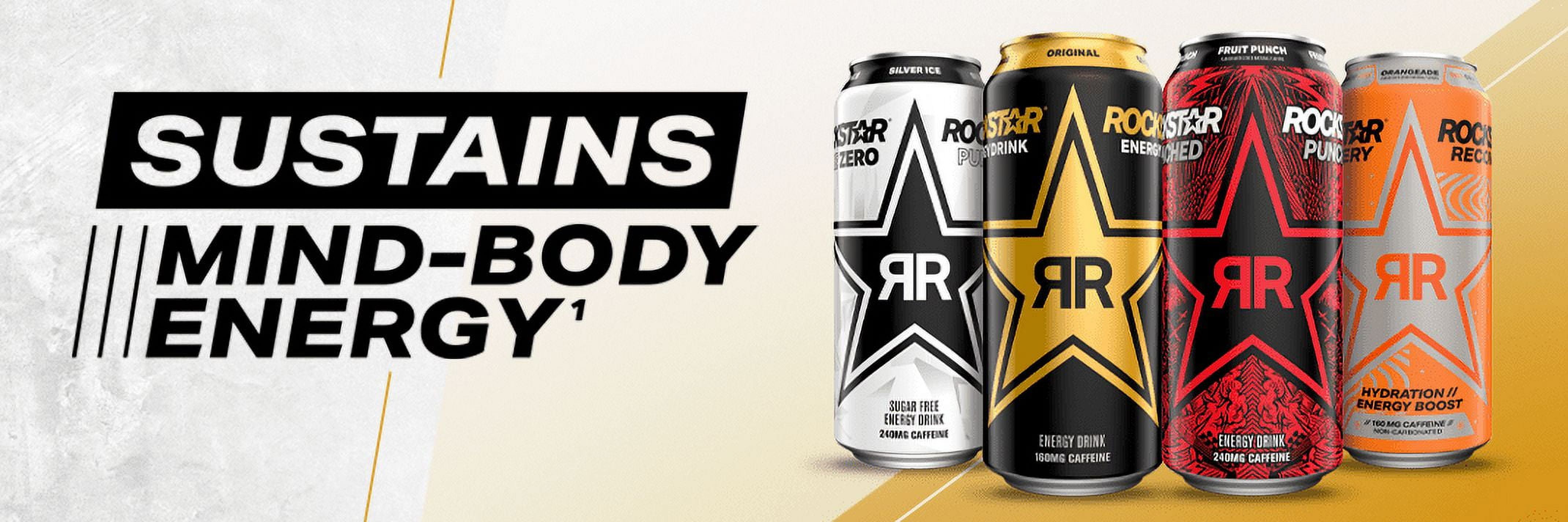Rockstar Focus Zero Sugar Energy Drink, 3 Flavor Variety Pack, Lion’s Mane, Energy & Mental Boost, 12 oz 12 Pack Cans