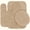 TAUPE, variant on Home Bathroom Décor 3 piece Set Bath Mat #6 Taupe Color U-Shaped Contour Rug, Mat and Toilet Lid Cover With Rubber Backing