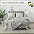 thumbnail image 3 of Lanpei Shabby Floral Chic Bed Sheets Set 4Pcs Twin, 100% Cotton Flower Vintage Fitted Sheet Set, Soft Garden Style Farmhouse Bedroom Bedding Set (1 Flat Sheet, 1 Fitted Sheet, 2 Pillowcases), 3 of 8