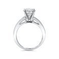 thumbnail image 4 of 2 1/2ct Princess Cut & Round Diamond 14K White Gold Engagement Accent Ring, 4 of 4