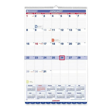 At-A-Glance Wall Calendar with Additional Feature