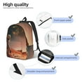 thumbnail image 3 of Disketp Astronaut On Mars A Mochila de Lona Estampada, Mochila Escolar de Viaje Ligera para Estudiantes y Portátil-Medium, 3 of 5