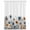 White Beige Gray Blue, variant on Poppies Floral Waterproof Fabric Shower Curtain,Spring Botanical Flowers Summer Waterproof Fabric Shower Curtain for Bathroom Curtains Bathtubs Hotel Shower Curtains with 12 Hooks Extra Long 72x96