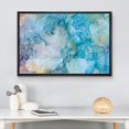 thumbnail image 3 of wall26 Canvas Print Wall Art Teal, Yellow &amp; Orange Watercolor Smoke Collage Abstract Shapes Digital Art Modern Art Bohemian Colorful Multicolor Ultra for Living Room, Bedroom, Office - 16"x2, 3 of 5