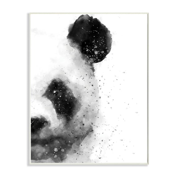 Stupell Industries Watercolor Panda Beer Face Abstract Black White Animal Unframed Art Print Wall Art, 13x19, by Brandon Wong
