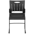 thumbnail image 3 of HERCULES Series 881 lb. Capacity Black Sled Base Stack Chair with Air-Vent Back, 3 of 9